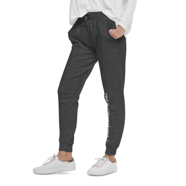 "Rest is Not Weakness" Fleece Sweatpants - Image 4